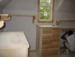 Custom carpentry, closet interior